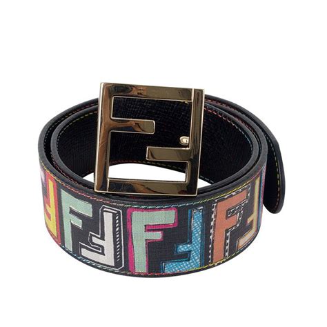 colorful authentic colorful Fendi belt